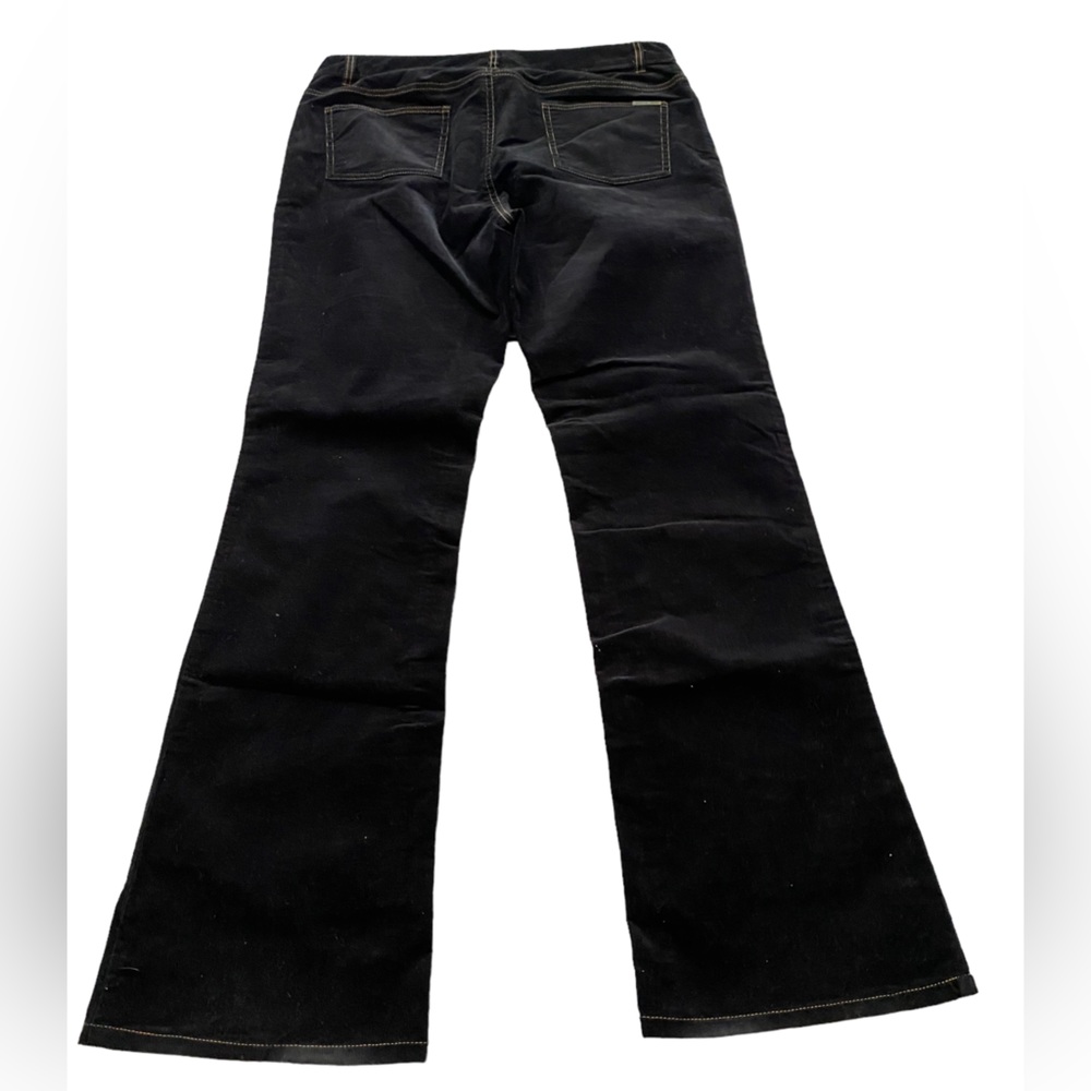 Black Bell Bottom Corduroy Jeans Michael Kors Designer Womens Size 10 Bootcut